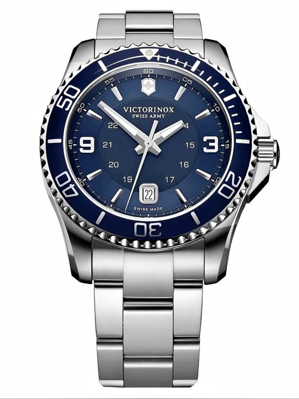Victorinox Swiss Army Maverick Large Watch Blue & Silver